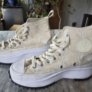 Converse Women's High-Top Sneakers - Cream Floral